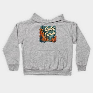 Quebec Canada Wilderness Charm Kids Hoodie